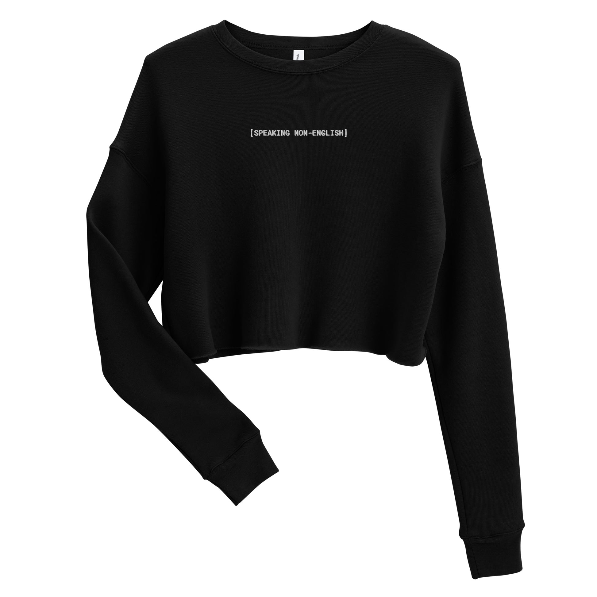 SPEAKING NON-ENGLISH ] Crop Sweatshirt – NAURA The Shop
